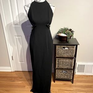 ✈️NAHNAH Vintage Y2K Crisscross Cutout Embellish Bead Bodice Pencil Formal goth